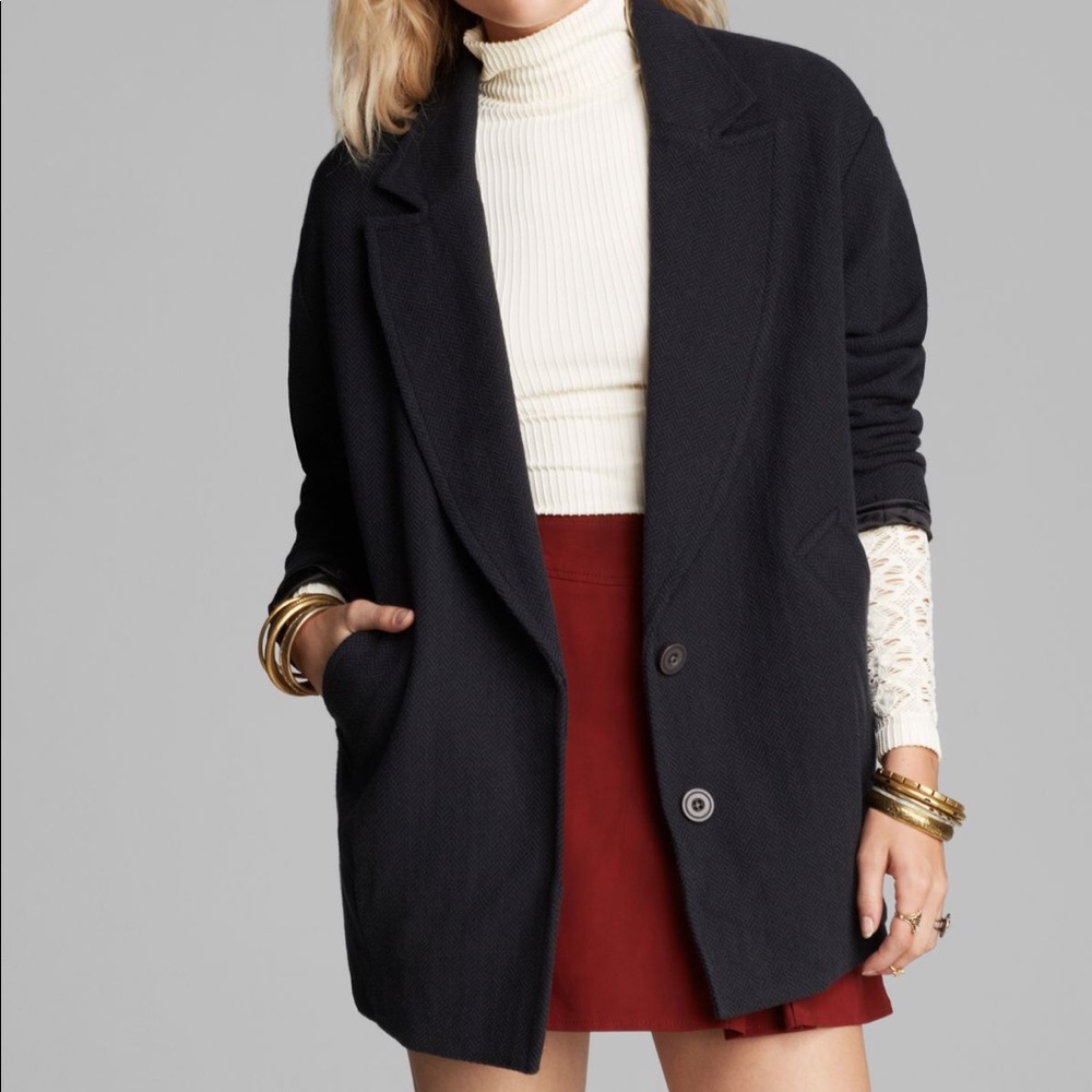 Free People blue blazer